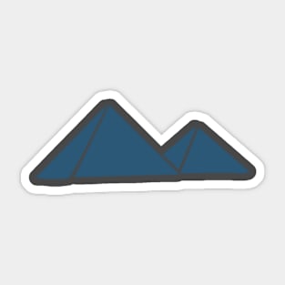 pyramid land mark Sticker